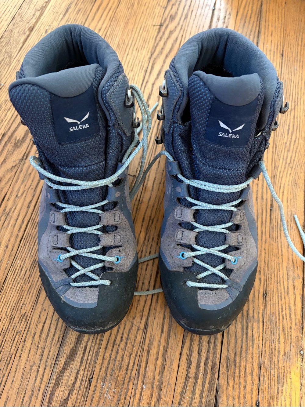 Salewa Women's Blue Hiking Boots - Durable Support